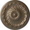 Ekena Millwork Flower Spiral Ceiling Medallion (Fits Canopies up to 2"), 12 1/4"OD x 2 1/4"P, Warm Silver CM12FLWSS - alternate 1